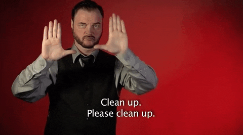 Please Clean Up Sign Language GIF by Sign with Robert - Find & Share on ...