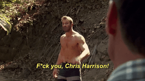 Image result for fuck you chris harrison gif