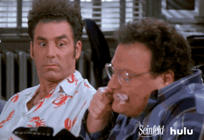 Seinfeld Eating GIF by HULU - Find & Share on GIPHY