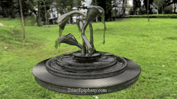 Art Fountain in Augmented Reality - Blender Cycles