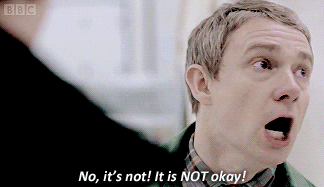 not ok martin freeman gif by bbc - find & share on giphy