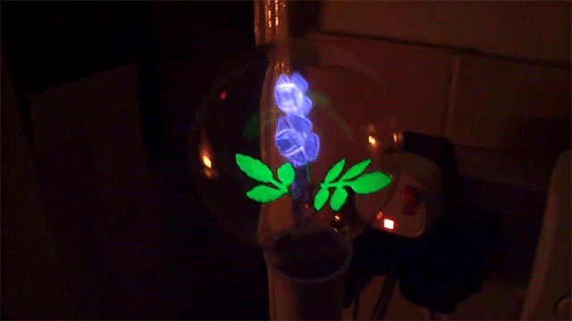 лампочки Aerolux, лампочки со светящимися цветами, лампочки с фигурками вместо спиралей накаливания