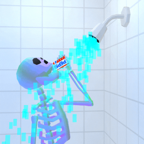 Skeleton Shower GIF by jjjjjohn Find & Share on GIPHY