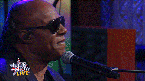 The Late Show With Stephen Colbert music jam stevie wonder groovin
