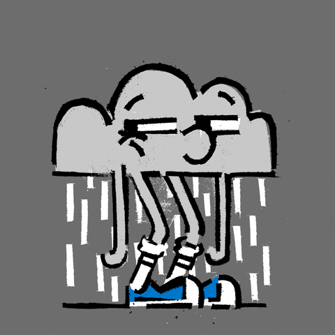RYAN GILLETT fun cartoon rain grey