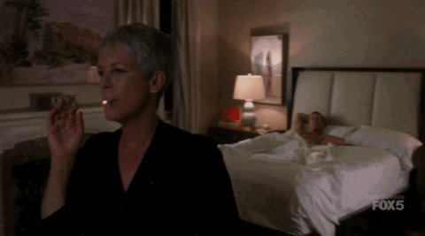Jamie Lee Curtis Smoking GIF by ScreamQueens