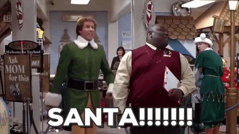 Elf Buddy Screaming Santa