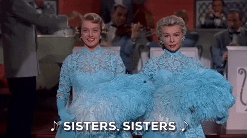 Image result for sisters sisters gif