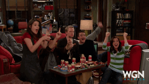 How I Met Your Mother Cheers GIF by WGN America - Find & Share on GIPHY