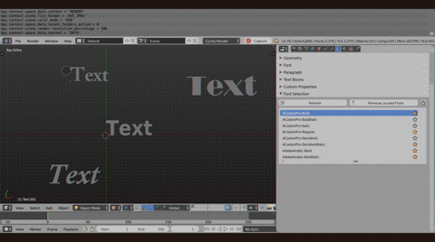 how to add fonts to blender on mac