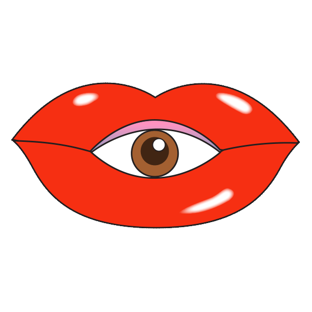 Eyes Lips Sticker by Nicole Ginelli for iOS & Android GIPHY