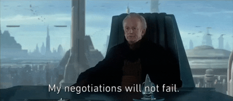 Episode 2 My Negotiations Will Not Fail GIF by Star Wars - Find & Share on GIPHY