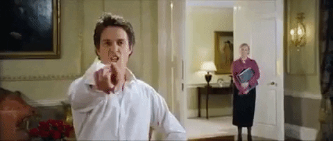 Image result for hugh grant dancing gif love actually