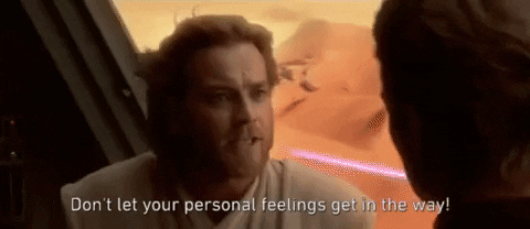 Episode 2 Dont Let Your Personal Feelings Get In The Way GIF by Star Wars - Find & Share on GIPHY