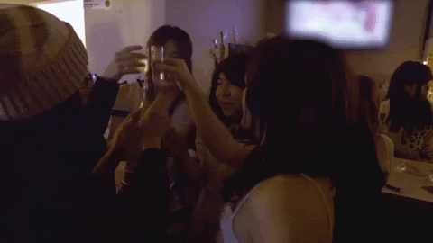 Cheers Drinking GIF by GAYCATION with Ellen Page and Ian Daniel