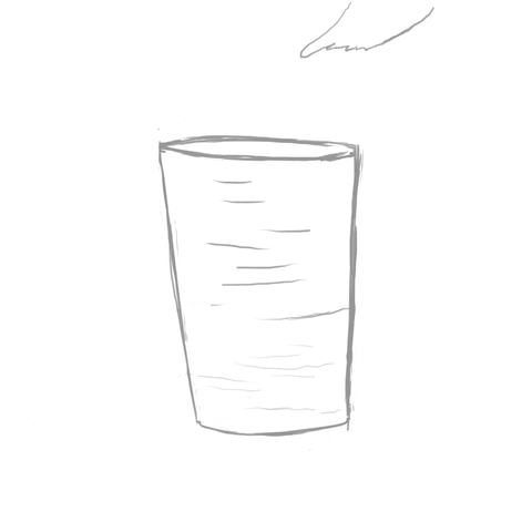 Imagen de vaso de agua que se llena y se vacía