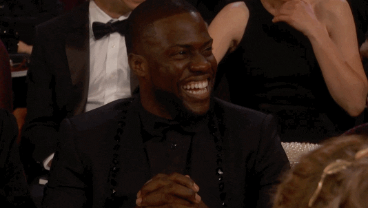 The Oscars oscars laughing kevin hart oscars 2016