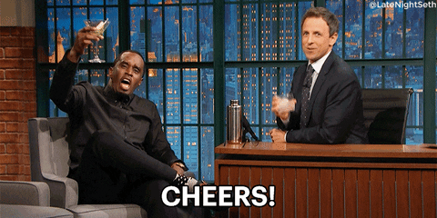 Late Night with Seth Meyers celebrate cheers congratulations congrats