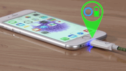 Gif of iPhone charging