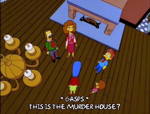 Marge Simpson Todd Flanders GIF - Find & Share on GIPHY