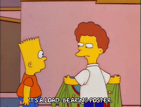 simpsons load bearing poster