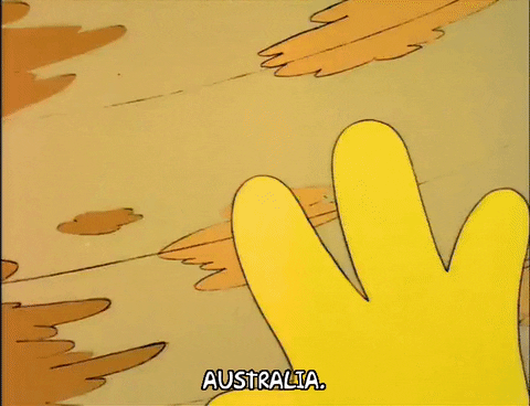 Mapa mostrando Australia