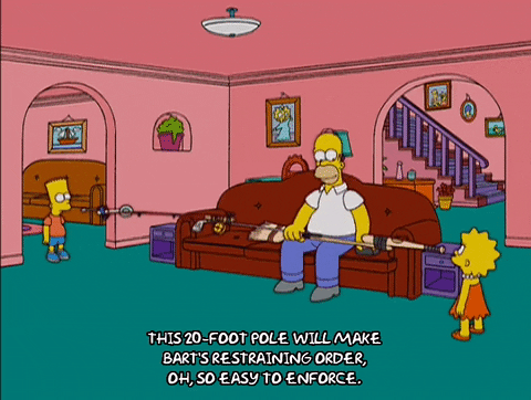 Image result for simpsons lisa pole gif