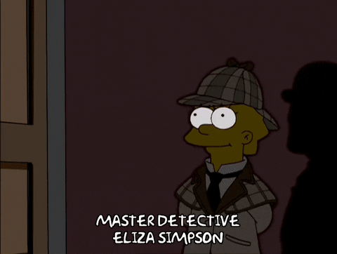 Lisa Simpson as a detective