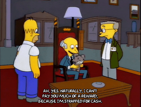 Gif Image Popular Mr Burns Gif Money
