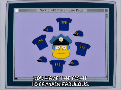  episode 6 blue season 12 police chief wiggum GIF