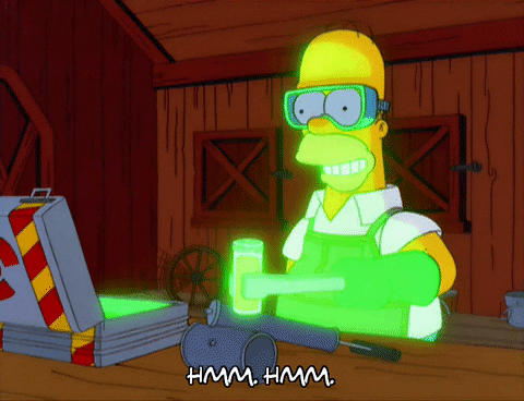 Glow Homer Simpson GIF