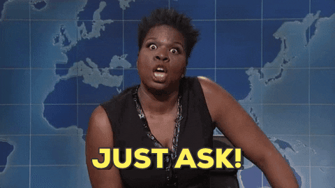 Just Ask Leslie Jones GIF by Saturday Night Live - Find & Share on GIPHY