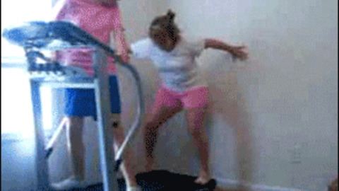 Treadmill Fail funny Gif