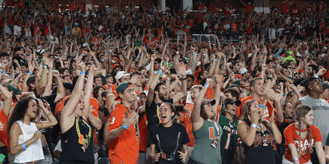College Football GIF by Miami Hurricanes - Find & Share on GIPHY