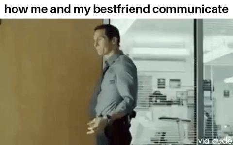Friendly Communication in funny gifs