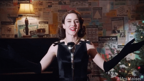 Image result for mrs maisel gif