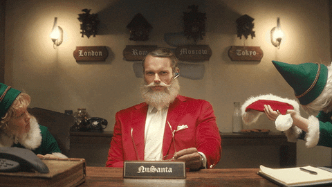 mr santa deal with it gif
