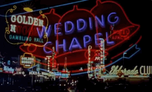 Warner Archive las vegas wedding classic film signs