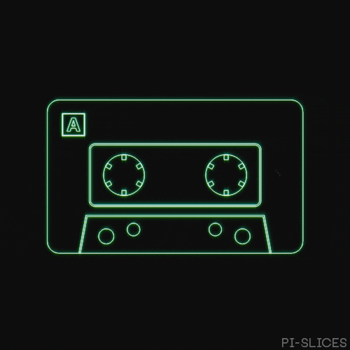 Cassette tape spinning