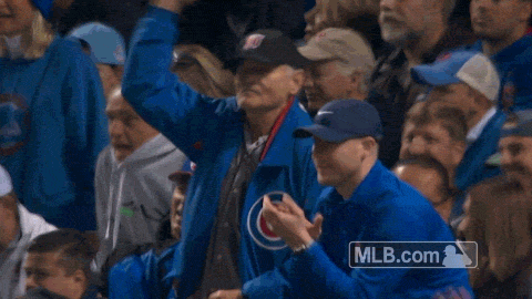 Bill Murray Celebration GIF by MLB