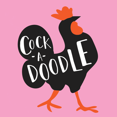 Rooster Love GIF by ali mac
