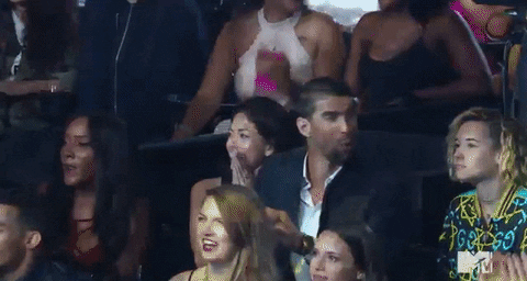 Excited Michael Phelps GIF by 2017 MTV Video Music Awards - Find & Share on GIPHY