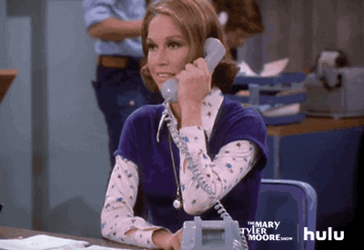 Image result for MARY TYLER MOORE PHONE ANIMATED GIF