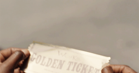 Willy Wonka golden ticket reveal