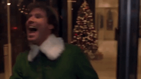 Image result for elf excited gif