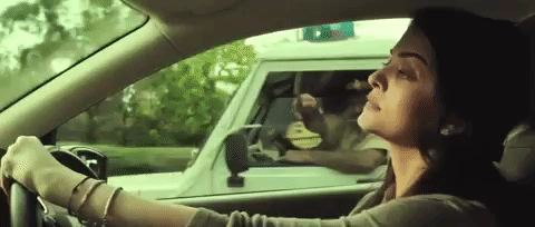 Driving Aishwarya Rai GIF