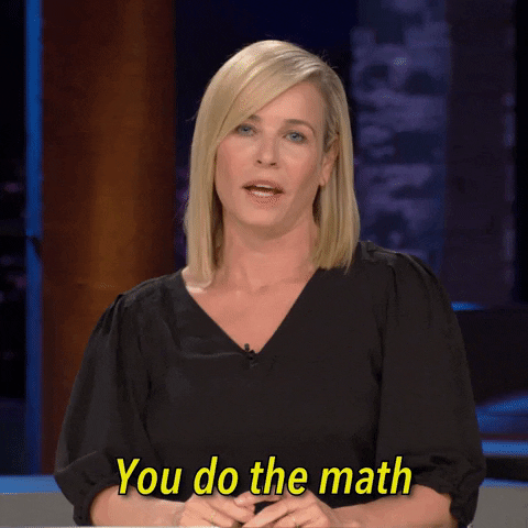 woman saying "you do the math" about social media roi
