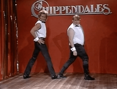 chippendales gifs farley chris giphy snl saturday night sexy