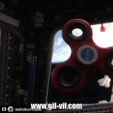 Fidget Spinner In Space in funny gifs