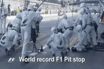 World Record F1 Pit Shop in funny gifs